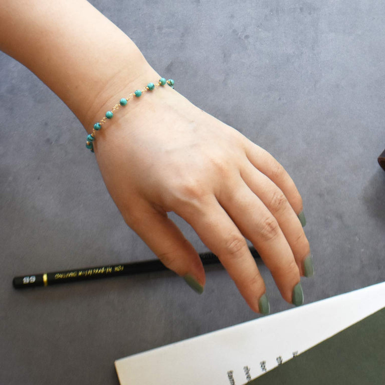 Bracelet Turquoise [Pierre de Naissance Décembre] Bracelet Turquoise