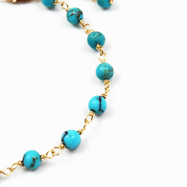 ターコイズブレスレット【12月の誕生石】Turquoise Bracelet