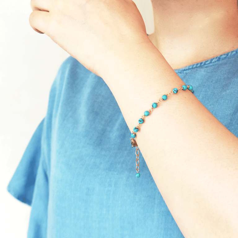 Bracelet Turquoise [Pierre de Naissance Décembre] Bracelet Turquoise