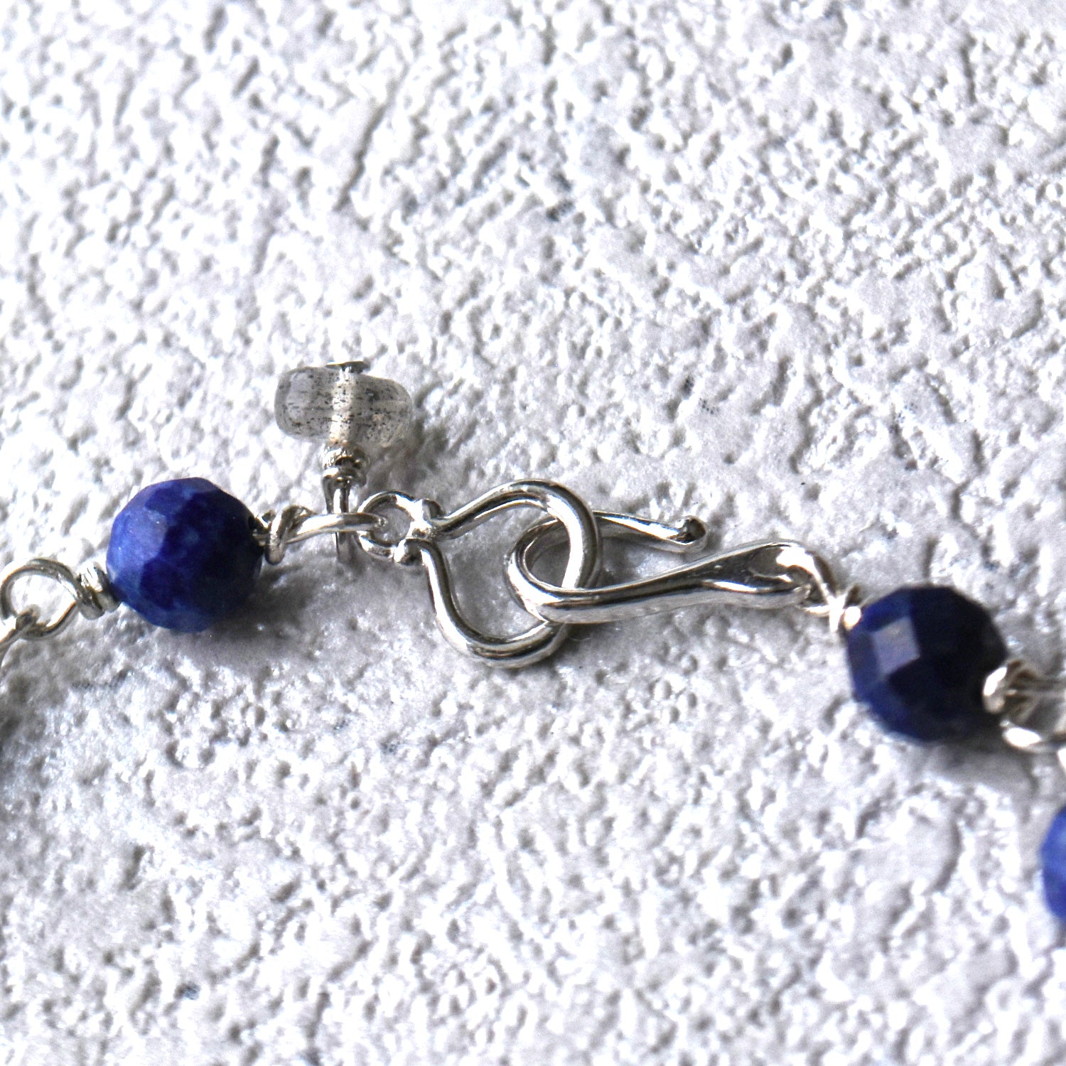 Bracelet en argent lapis-lazuli 【pierre de naissance de décembre】