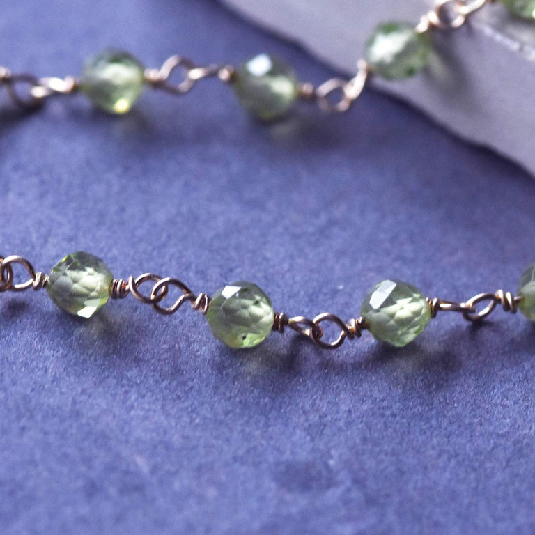 ペリドットブレスレット【8月の誕生石】Peridot Bracelet