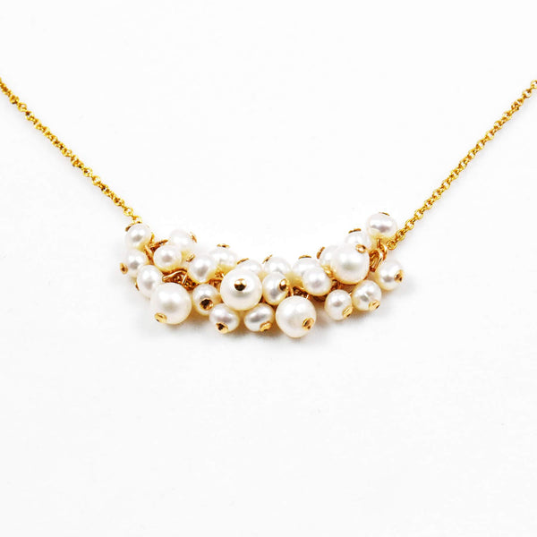 淡水パールドットネックレス　Freshwater Pearls Dot Necklace