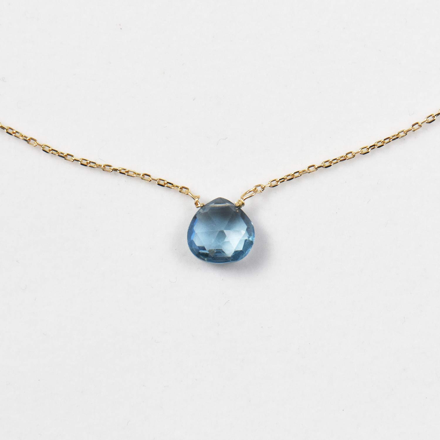 K10 K18 ロンドンブルートパーズネックレス 【11月の誕生石】 K10 London Blue Topaz Necklace – gemish  ｜ジェミッシュ 天然石ジュエリー通販サイト