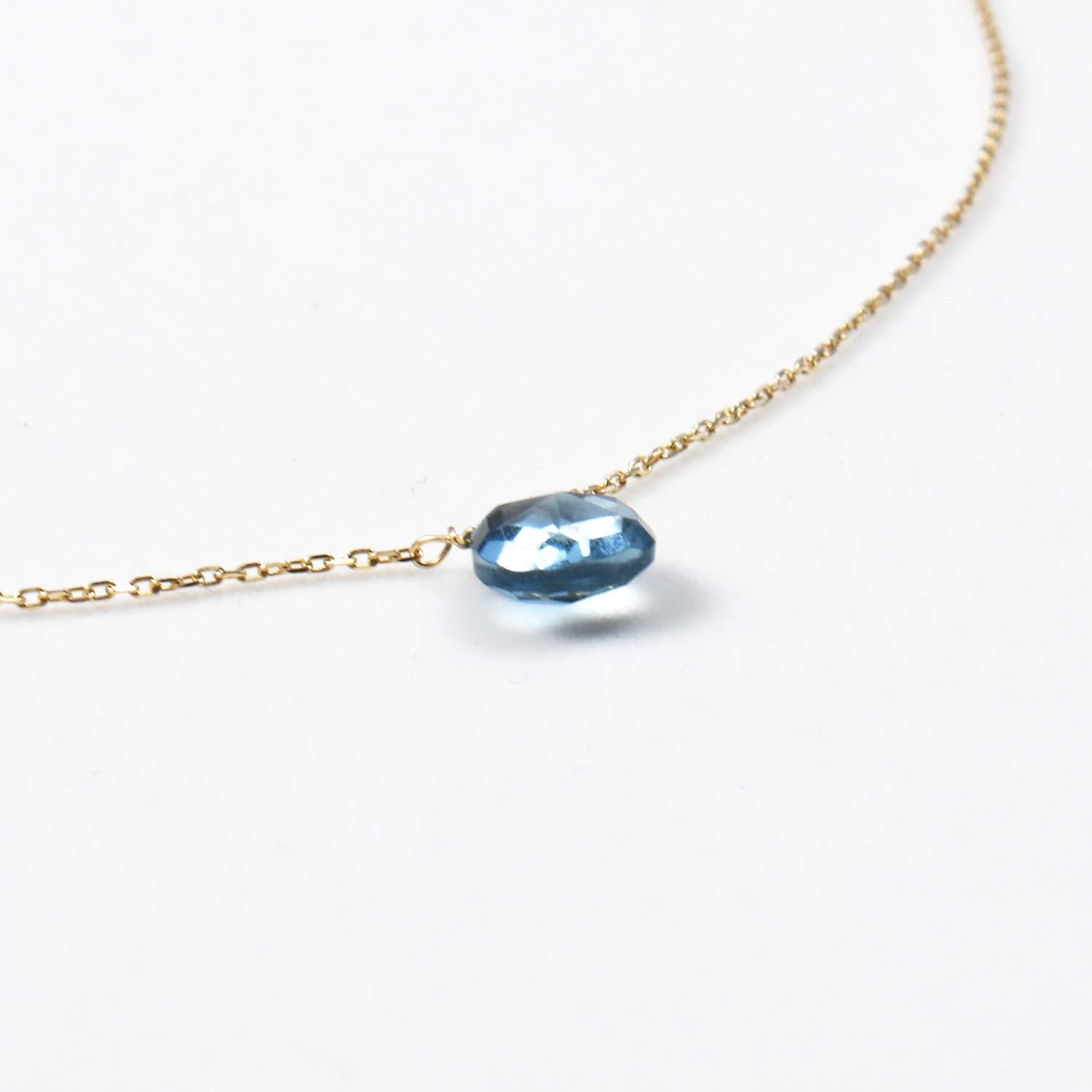 K10 K18 ロンドンブルートパーズネックレス 【11月の誕生石】 K10 London Blue Topaz Necklace – gemish  ｜ジェミッシュ 天然石ジュエリー通販サイト