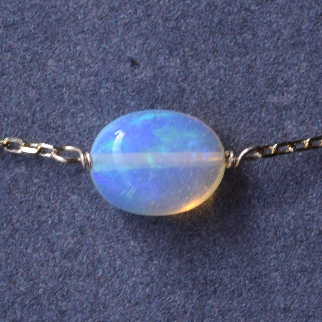 K10, K18 Opal Necklace [October Birthstone]