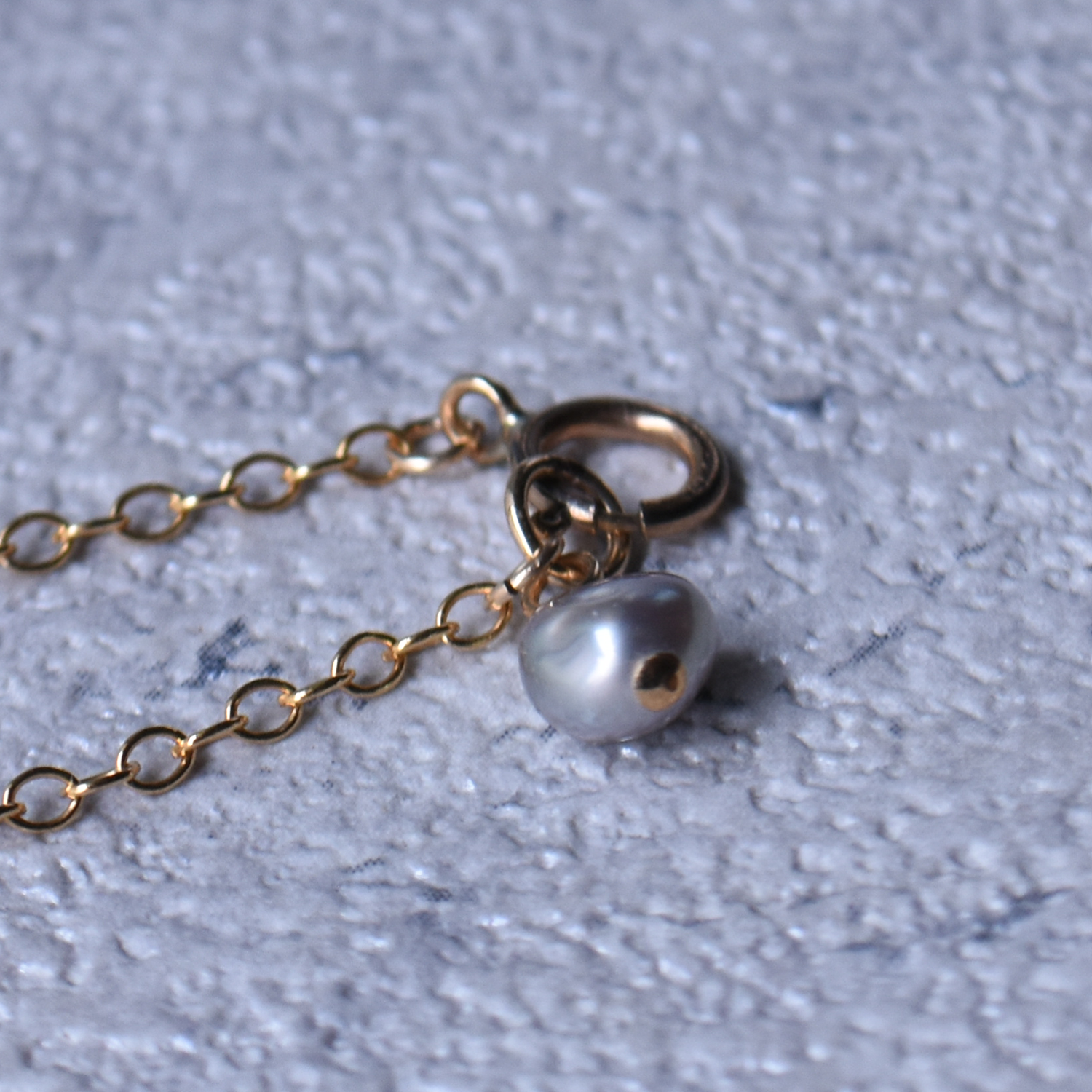 Green aventurine and freshwater pearl necklace