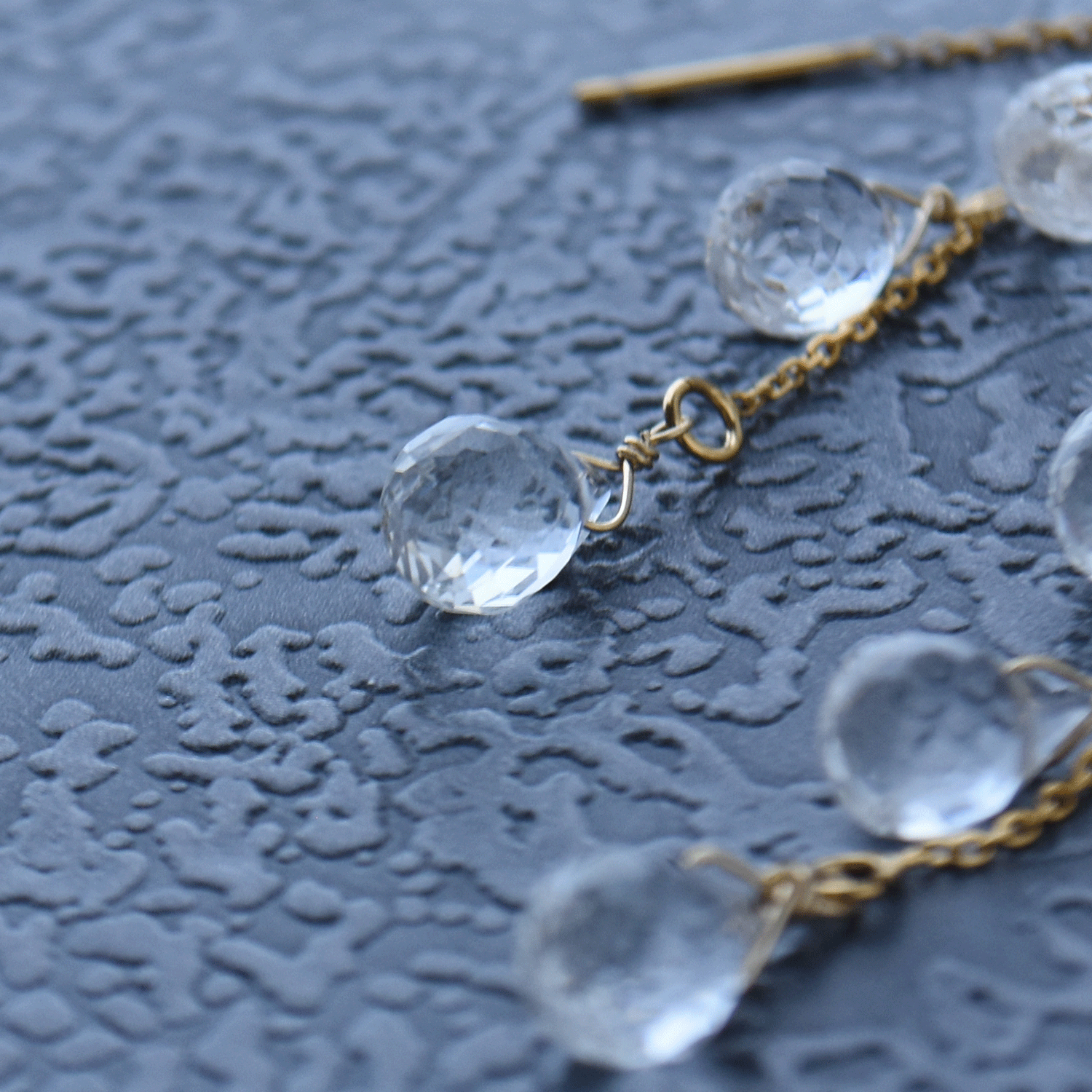 Crystal Earrings [April Birthstone]