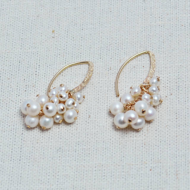 Freshwater Pearls Dot Earrings [June Birthstone]