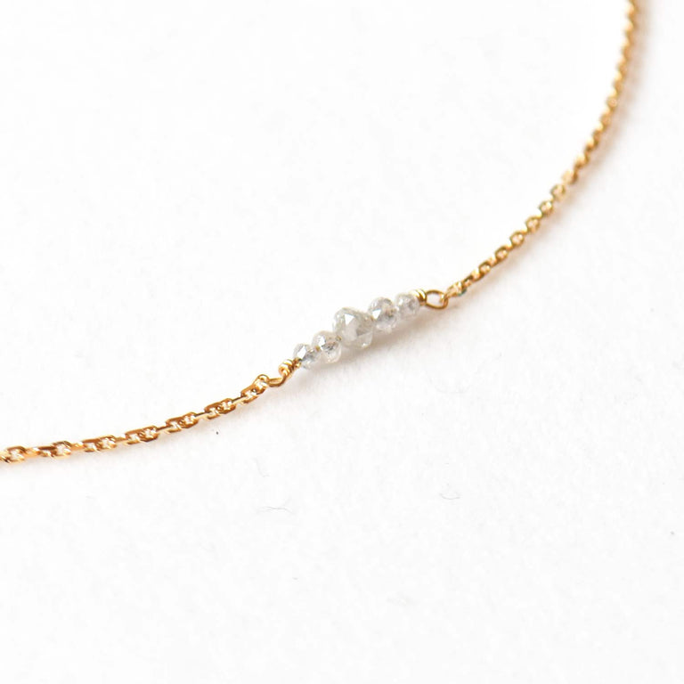 K18ダイアモンドネックレス 【4月の誕生石】 K18 Diamond Necklace 